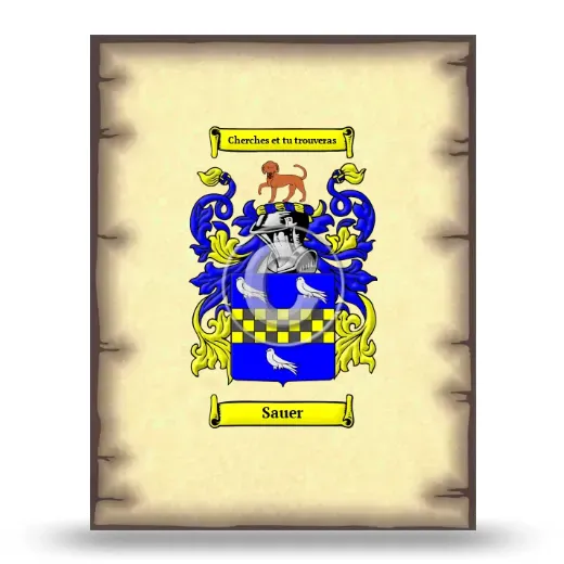 Sauer Coat of Arms Print
