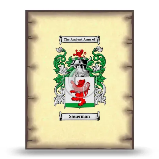 Sauerman Coat of Arms Print