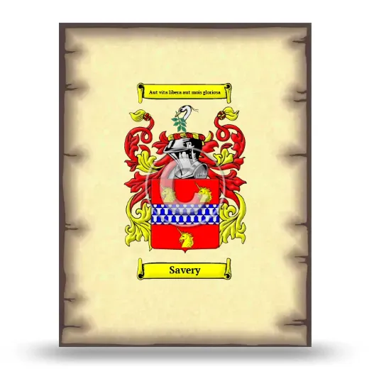 Savery Coat of Arms Print