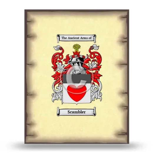 Scambler Coat of Arms Print
