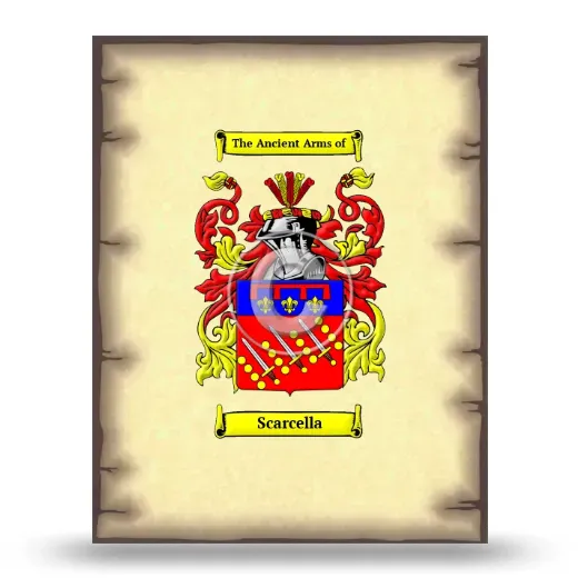 Scarcella Coat of Arms Print