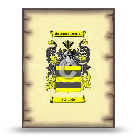 Schable Coat of Arms Print