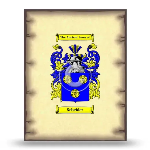 Scheider Coat of Arms Print