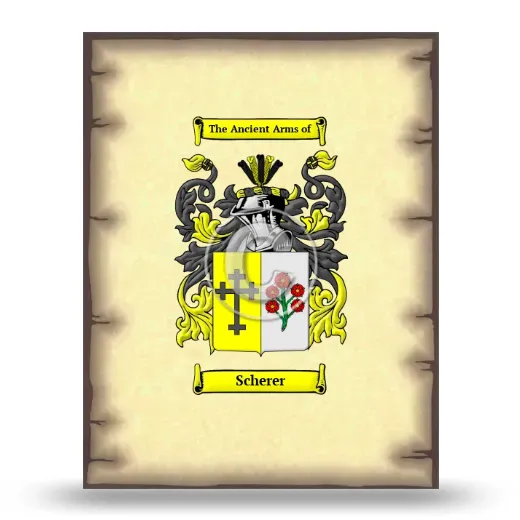 Scherer Coat of Arms Print