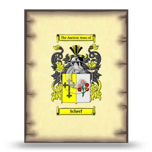 Scherf Coat of Arms Print