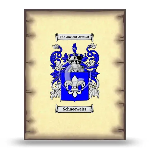 Schneeweiss Coat of Arms Print