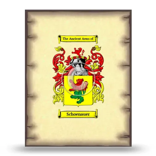 Schoenauer Coat of Arms Print