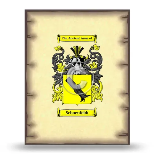 Schoenfeldt Coat of Arms Print
