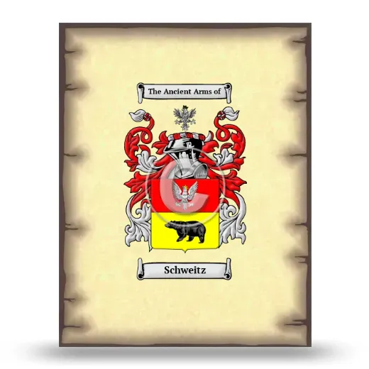 Schweitz Coat of Arms Print