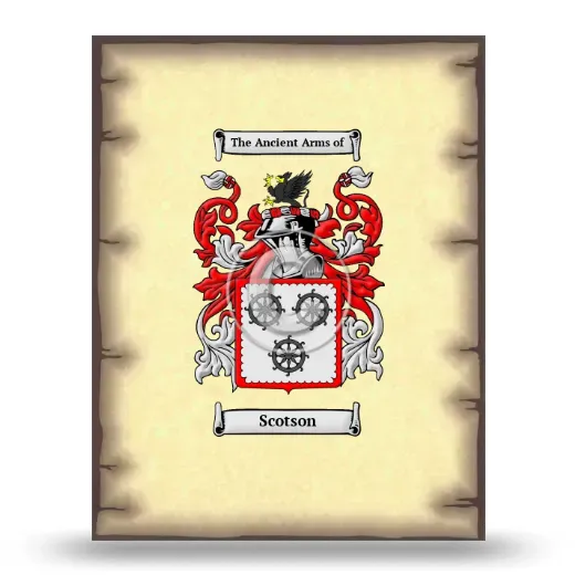 Scotson Coat of Arms Print