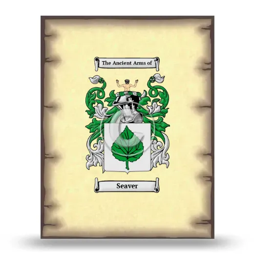 Seaver Coat of Arms Print