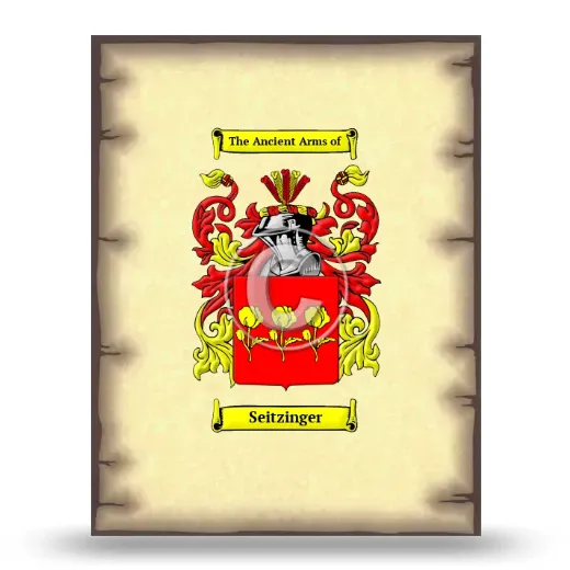 Seitzinger Coat of Arms Print