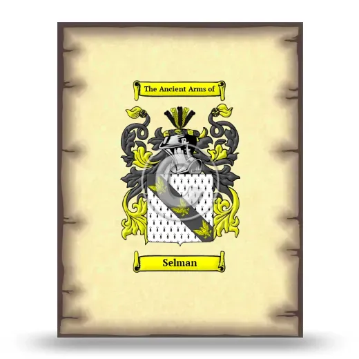 Selman Coat of Arms Print