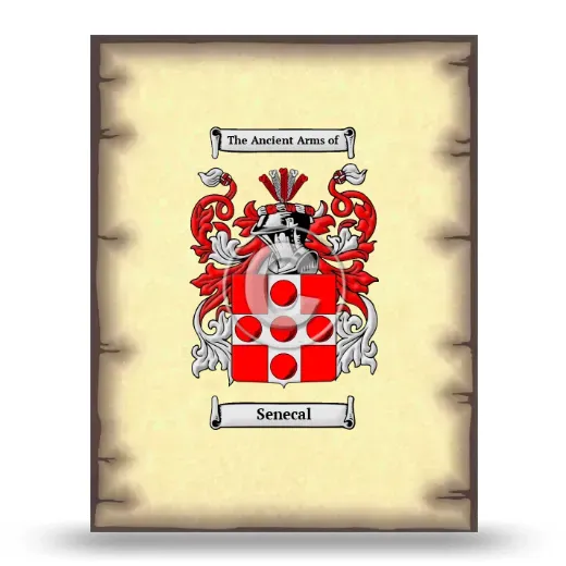 Senecal Coat of Arms Print