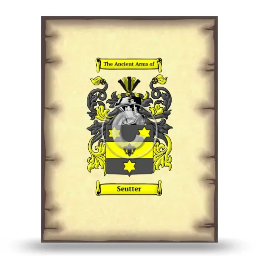 Seutter Coat of Arms Print