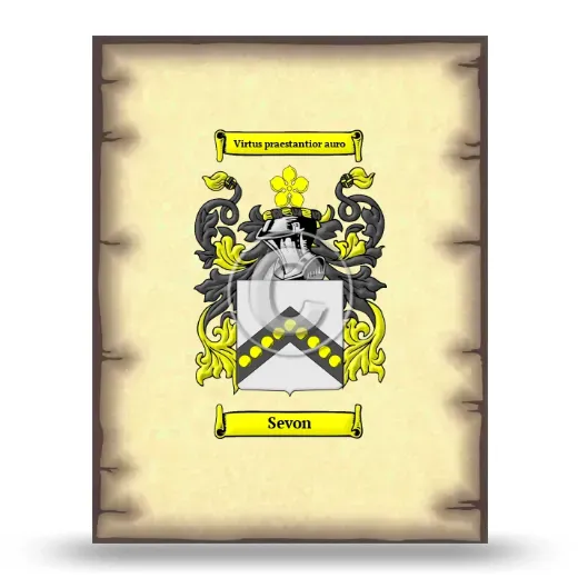 Sevon Coat of Arms Print