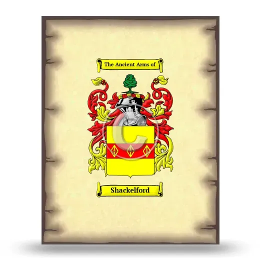 Shackelford Coat of Arms Print