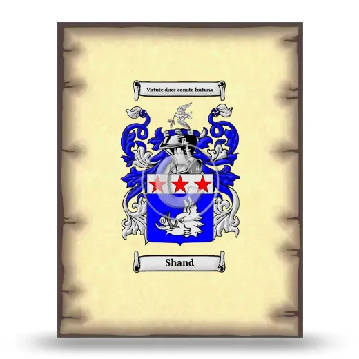 Shand Coat of Arms Print