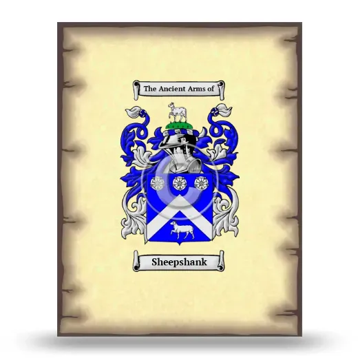 Sheepshank Coat of Arms Print