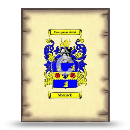 Sherrick Coat of Arms Print