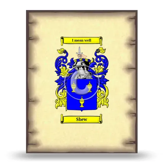 Shew Coat of Arms Print