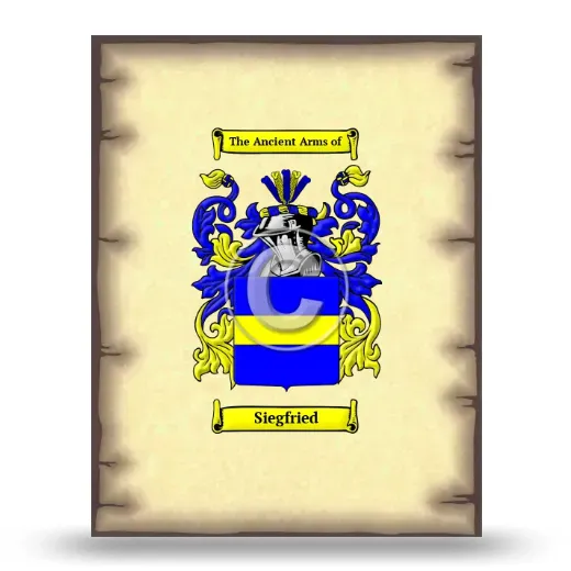 Siegfried Coat of Arms Print