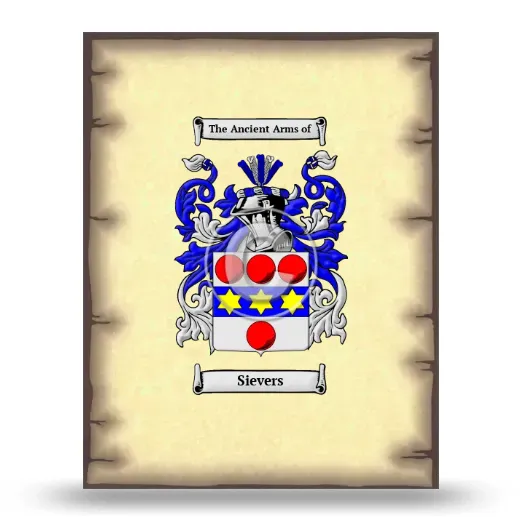 Sievers Coat of Arms Print