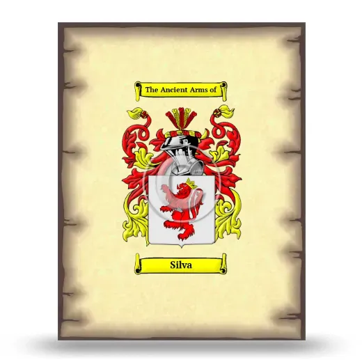 Silva Coat of Arms Print