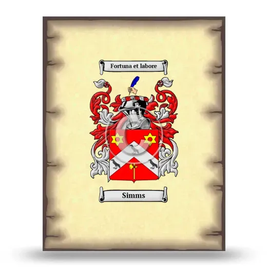 Simms Coat of Arms Print