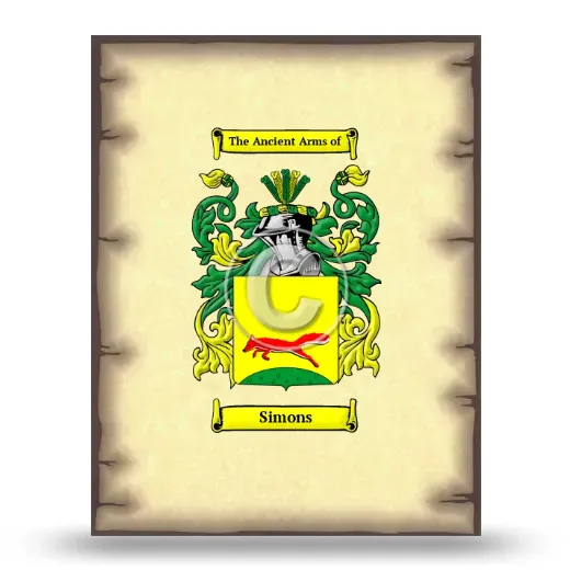 Simons Coat of Arms Print