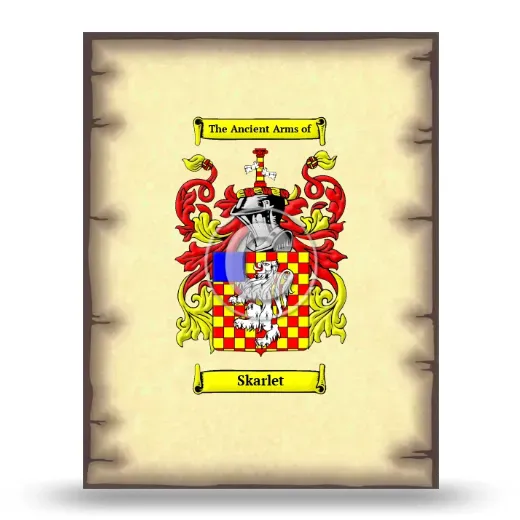 Skarlet Coat of Arms Print
