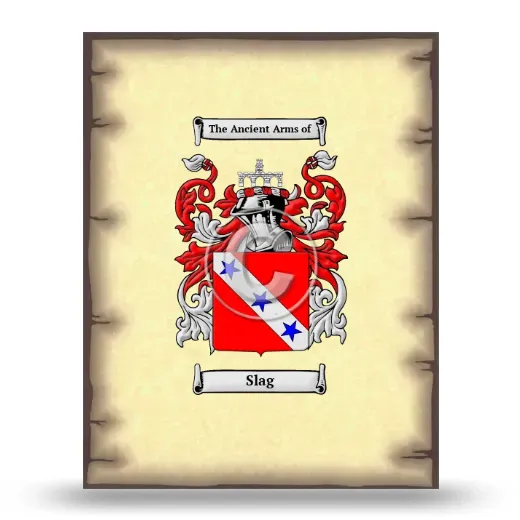 Slag Coat of Arms Print