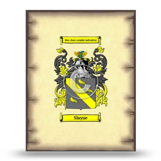 Slayne Coat of Arms Print