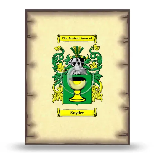 Snyder Coat of Arms Print
