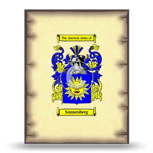 Sonnenberg Coat of Arms Print