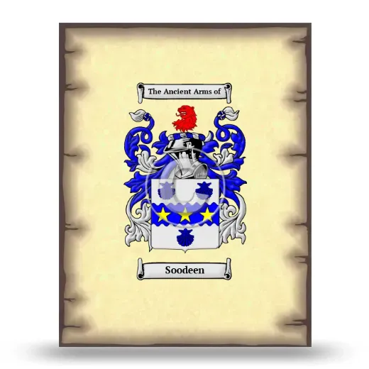 Soodeen Coat of Arms Print
