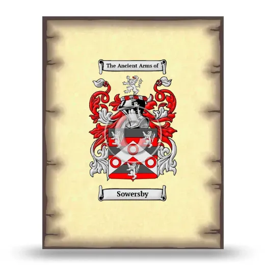 Sowersby Coat of Arms Print