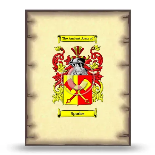 Spades Coat of Arms Print