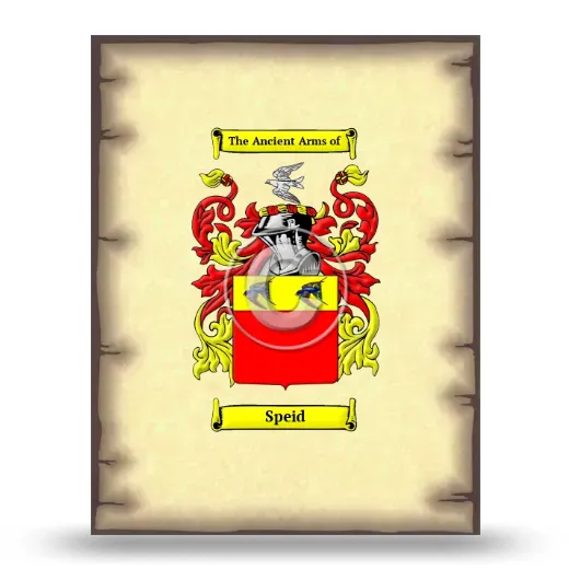 Speid Coat of Arms Print