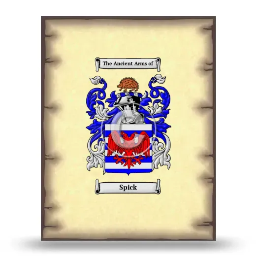 Spick Coat of Arms Print