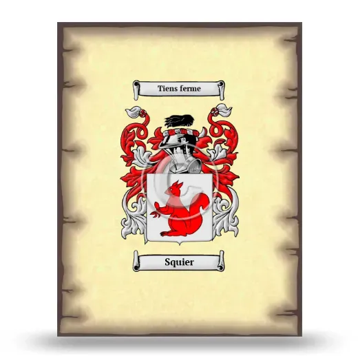 Squier Coat of Arms Print