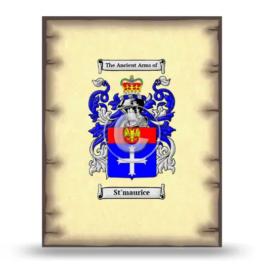 St'maurice Coat of Arms Print