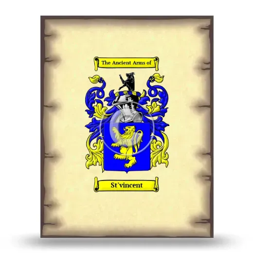 St'vincent Coat of Arms Print