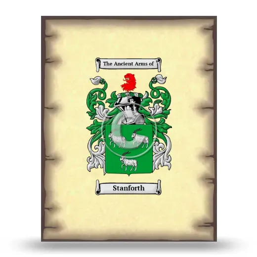 Stanforth Coat of Arms Print