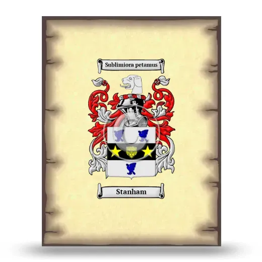 Stanham Coat of Arms Print