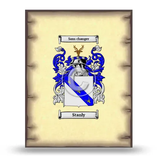 Stanly Coat of Arms Print