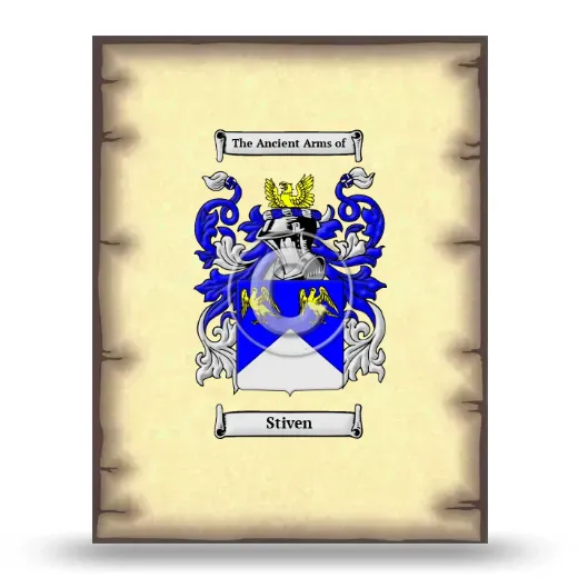 Stiven Coat of Arms Print