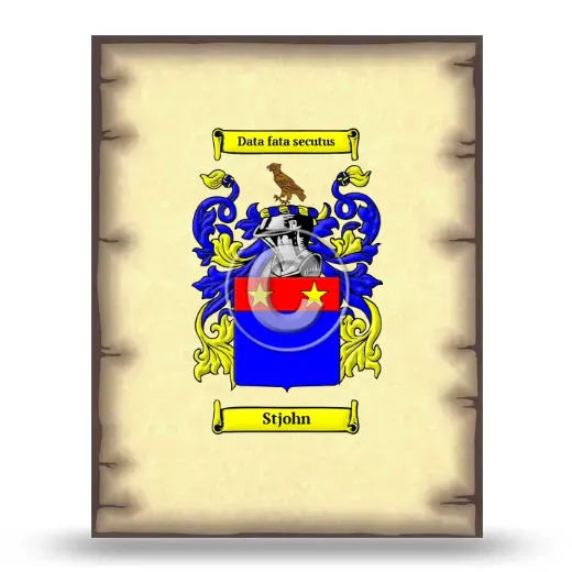 Stjohn Coat of Arms Print
