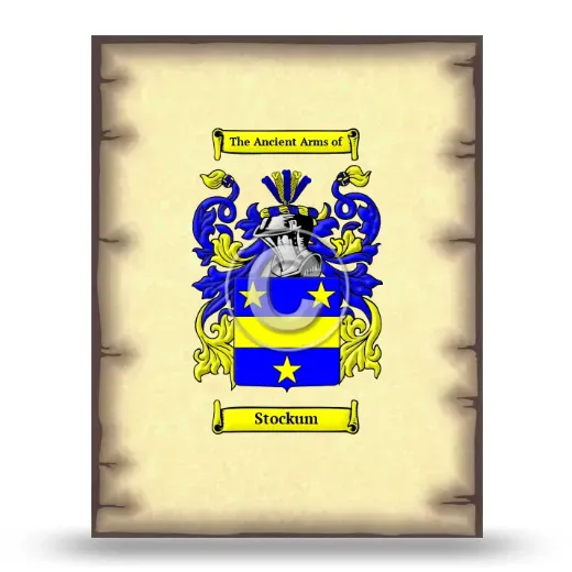 Stockum Coat of Arms Print