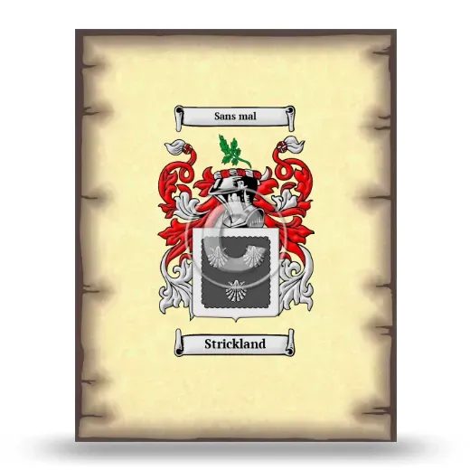 Strickland Coat of Arms Print
